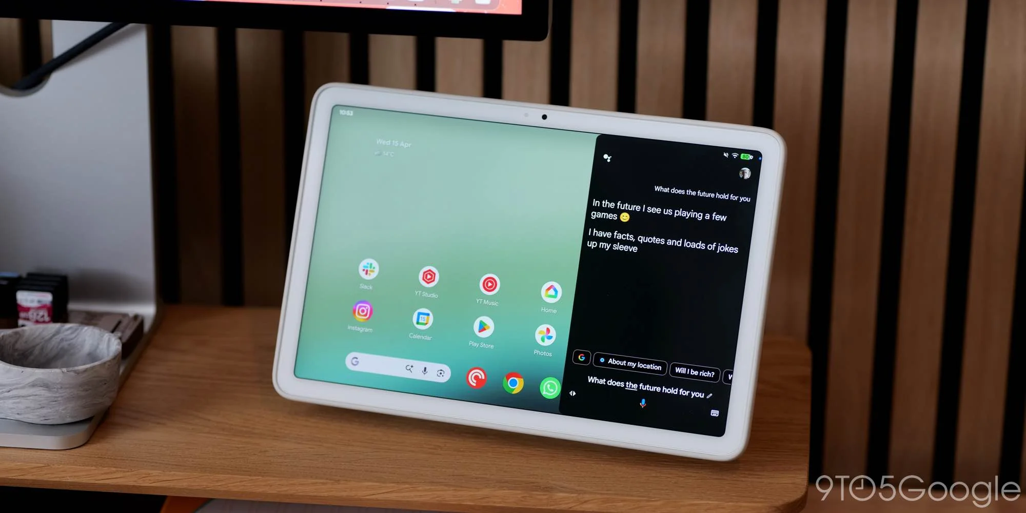 Google Assistant on Pixel Tablet